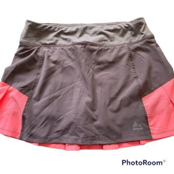 RBX Dresses & Skirts - RBX Ladies Two Toned Gray/Peach Tennis Golf Pleated Skort, S